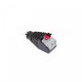 Female DC plug with quick connector