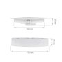 LED Downlighter 12W Surface-Mounted - Recessed White Round IP20 – photo 5