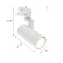 3-Phase Track Spotlight GU10 White – 56,5×121×172 mm – photo 2