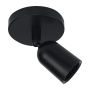 Surface-mounted spot GU10 – black – IP20 – 120×145 mm – without bulb