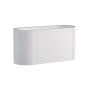 Wall light G9 – oval – white – IP20 – 80×80×160 mm – without bulb