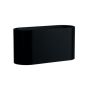 Wall light G9 – oval – black – IP20 – 80×80×160 mm – without bulb