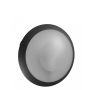 Ceiling light E27 – round – black – with motion sensor – IP65 IK08 – Ø300×90 mm – without bulb