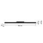 Elongated LED track luminaire 22W K3000 48V 902 mm Black – photo 5