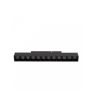 LED grid luminaire for track 12W K4000 48V 220 mm Black