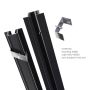 Recessed 3-Phase Track 1 m for Track Spotlights – Black – photo 5