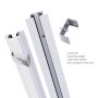 Recessed 3-Phase Track 2 m for Track Spotlights – White – photo 5