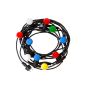 Festoon light string 5 metres with 10× E27 sockets – IP44 – black – without bulbs – photo 3