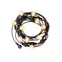 Festoon light string 5 metres with 10× E27 sockets – IP44 – black – without bulbs – photo 5