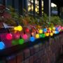 Festoon light string 5 metres with 10× E27 sockets – IP44 – black – without bulbs – photo 2