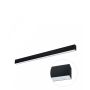 LED Linear Fixture 112cm Black 36W Modern with Sensor
