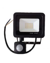 LED Flood Light 20w with motion sensor 100L / w IP66