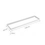 LED Panel Surface Mounting Kit 30x120cm 5cm White Aluminium