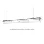 120cm Vapor Tight LED Linear Fixture for 1x led IP65