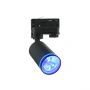 LED Rail Spotlight 3-Phase Black Design with GU10 Spot