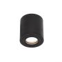 LED Spot GU10 Socket Surface-Mounted Round IP65 Black 
