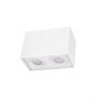 LED Spot 2xGU10 Surface-Mounted Rectangle White 97x185x125mm regulated eye IP20