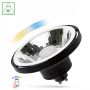 GU10 Smart lamp 10W AR111 SMD Black 30° CCT+DIMM Wi-Fi/BT