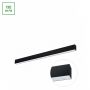 Led Linear Pendant Light Sensor Black 112cm 36W