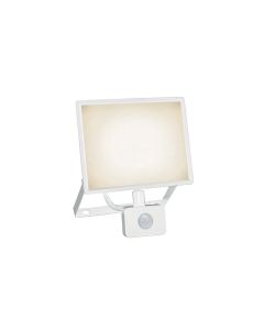 LED Flood Light  white 50Watt with motion sensor 85L / w IP44