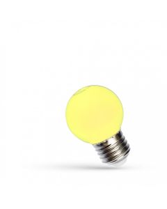 Yellow LED lamp with E27 fitting 1 Watt
