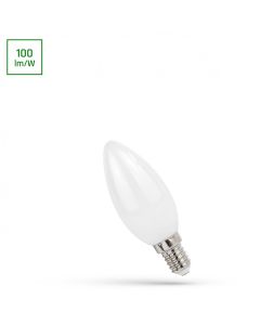 E14 LED Candle Bulb 4W COG Milk Glass230V