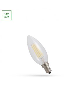 E14 LED Light Bulb Flame Shape 6W COG Clear