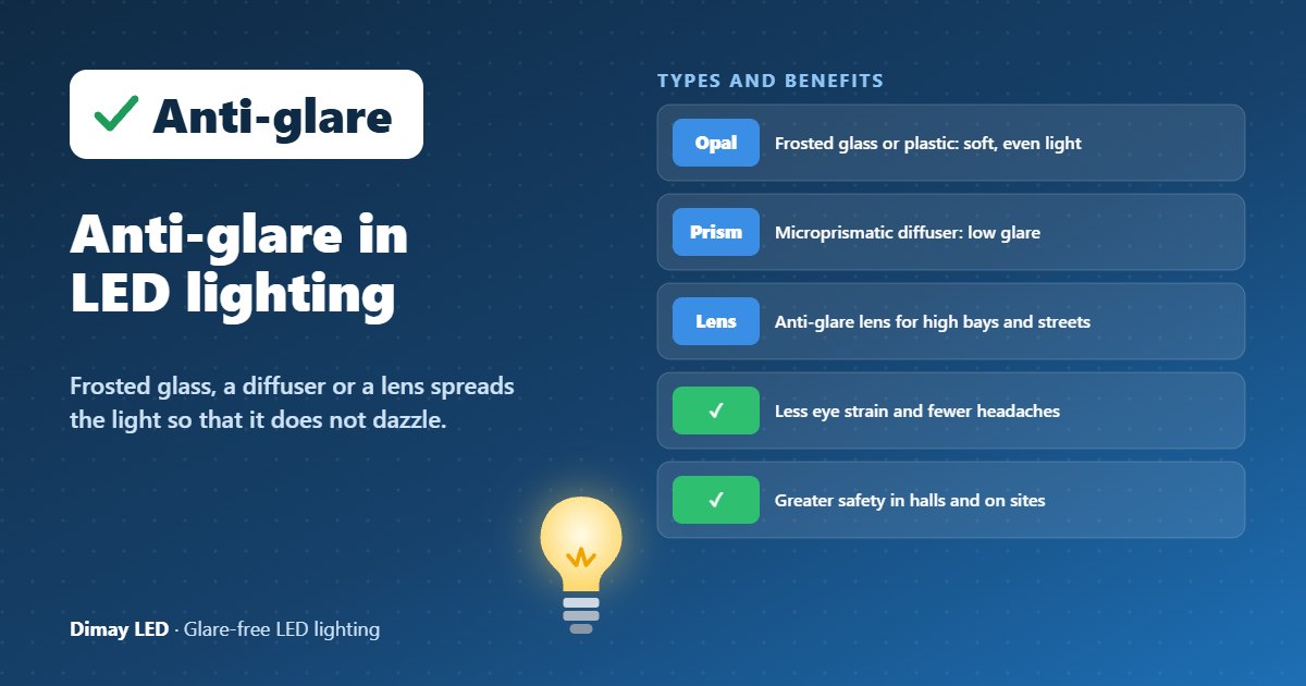 Infographic: Anti-glare in LED lighting