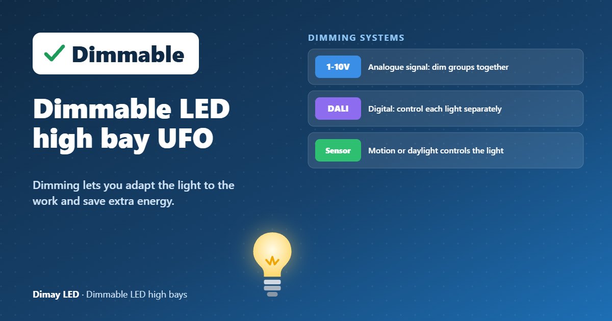 Infographic: Dimmable LED high bay UFO