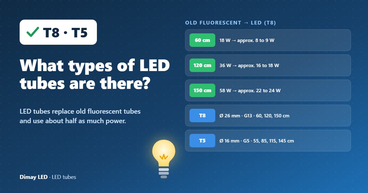 Infographic: What types of LED tubes are there?