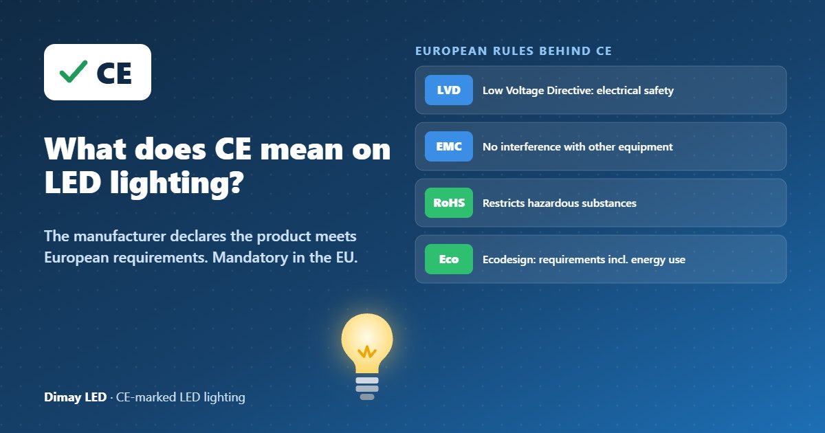 Infographic: What does CE mean on LED lighting?