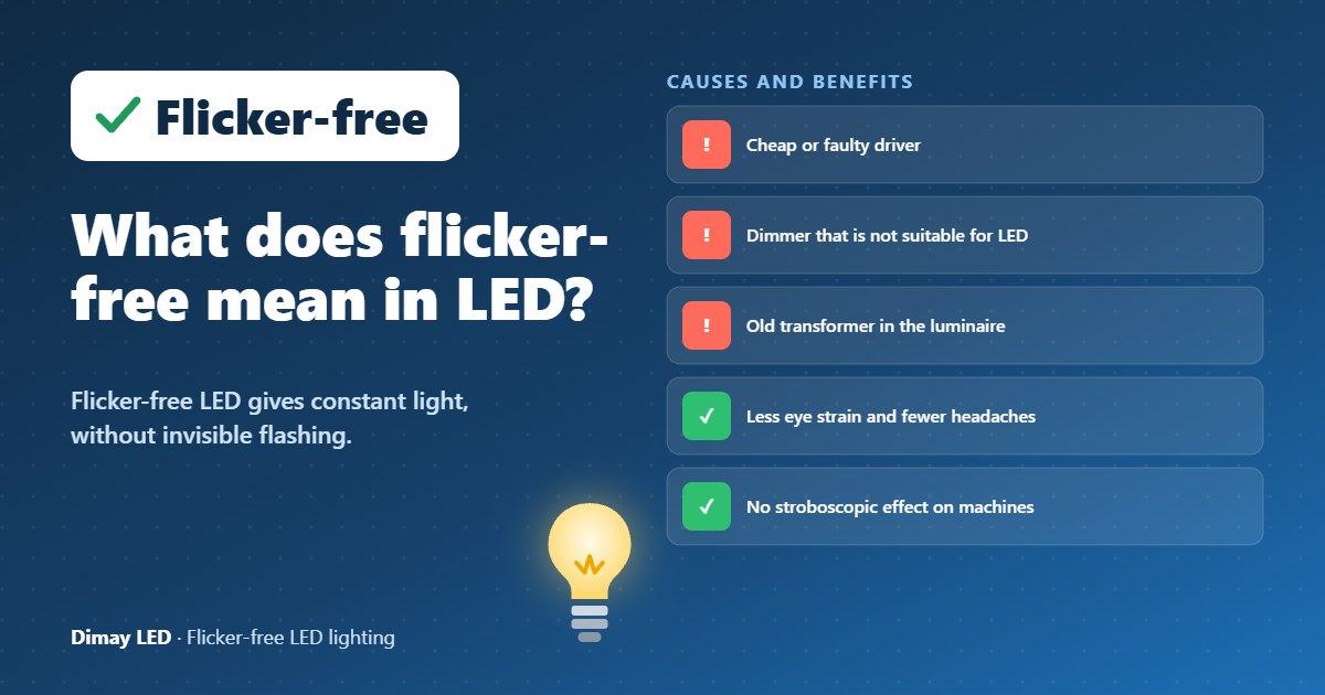 Infographic: What does flicker-free mean in LED?