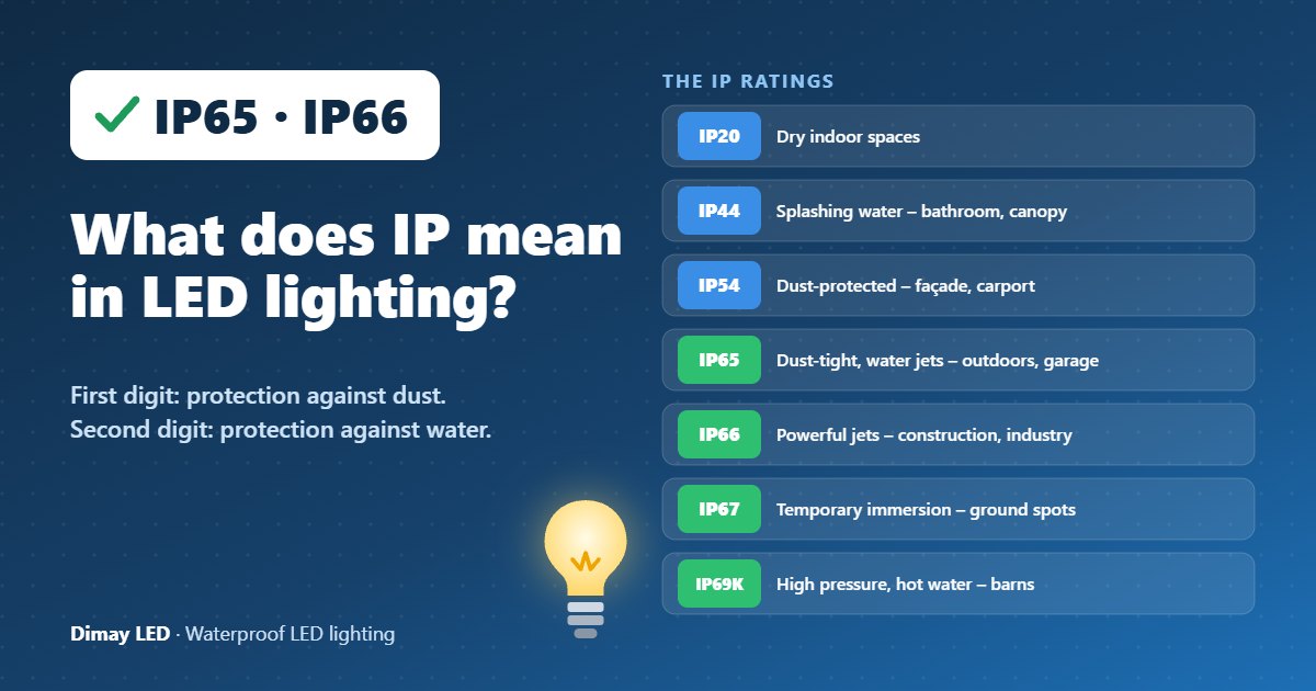 Infographic: What does IP mean in LED lighting?
