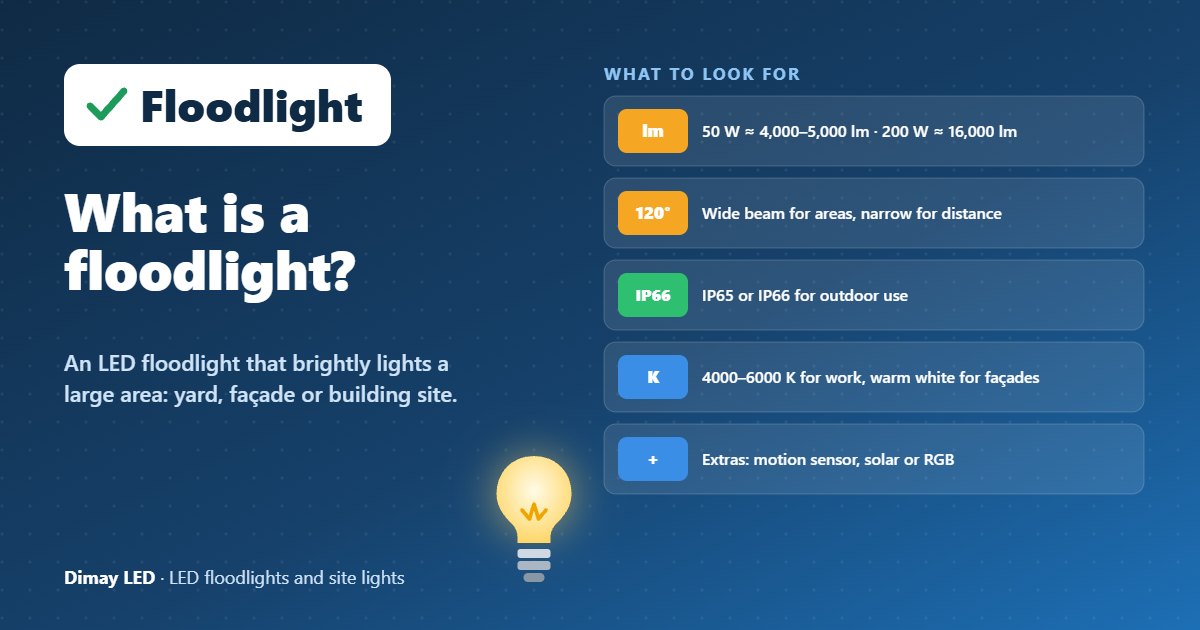 Infographic: What is a floodlight?