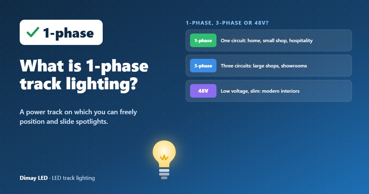 Infographic: What is 1-phase track lighting?